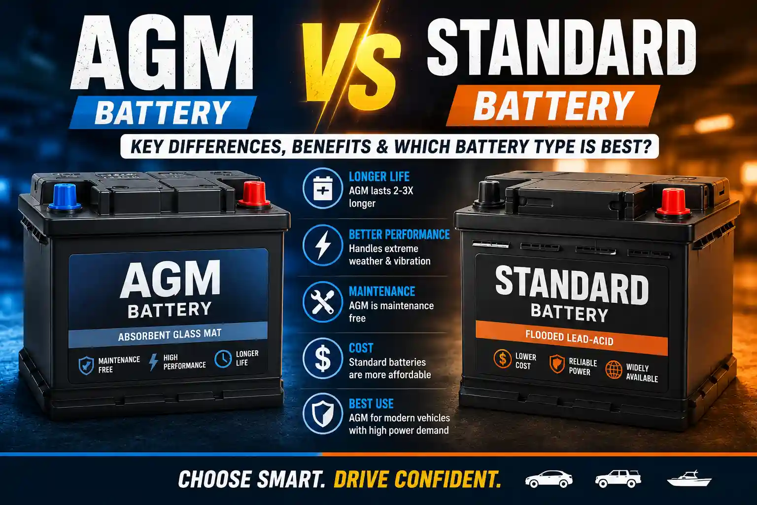 AGM vs Standard Battery