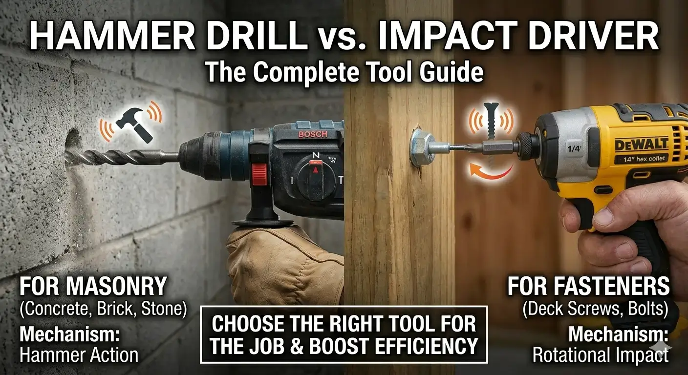 Hammer Drill vs Impact Drill Which Is Better?